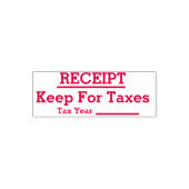 税目的の受領書自己の印鑑 セルフインキングスタンプ (デザイン)