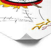 税第1040条目覚まし時計会計士 ポスター (角)