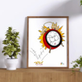 税第1040条目覚まし時計会計士 ポスター