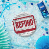 税金に対する赤額返金型枠 ペーパープレート (パーティー)