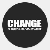 税金の後に離れは変化だ ラウンドシール (正面)