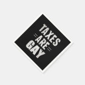 税金はゲイ スタンダードカクテルナプキン (角)