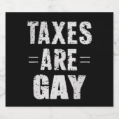 税金はゲイ ビールラベル (シングルラベル)