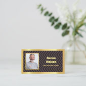 税金作成者のカスタム写真 名刺 (スタンド正面)