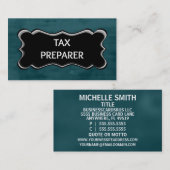 税金作成者名エレガントプレート 名刺 (正面/裏面)