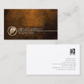 税金作成者金ゴールドドル・ペン・アイコン財務 名刺 (正面/裏面)