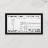 税金作成者Federal Tax Management型枠・ビジネス・カード 名刺 (正面)