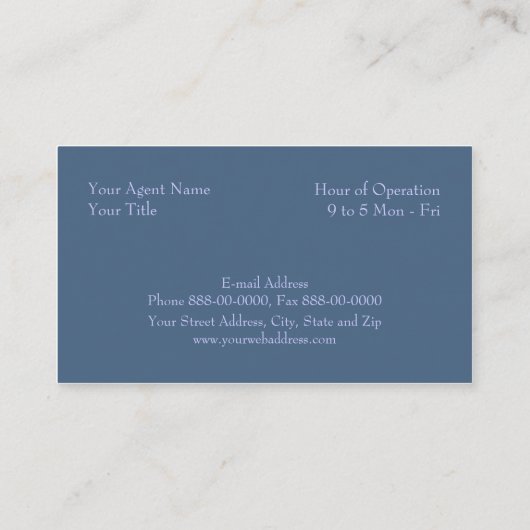 税金作成者Federal Tax Management型枠・ビジネス・カード 名刺 (裏面)