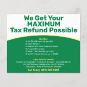 税金作成（作成者）払い戻しチラシ チラシ (裏面)