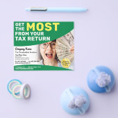 税金作成（作成者）払い戻しチラシ チラシ (シングル)