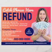 税金作成（作成者）払い戻しチラシ チラシ (正面)