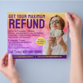 税金作成(作成者)払い戻しチラシ チラシ (手)