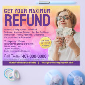 税金作成(作成者)払い戻しチラシ チラシ (シングル)