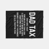 税金定義お父さんの日用シャツ フリースブランケット (正面(横))