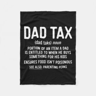 税金定義お父さんの日用シャツ フリースブランケット
