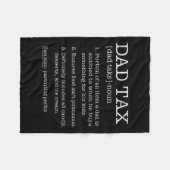 税金定義ユーモアジョーク最高のダディファーズバン フリースブランケット (正面(横))