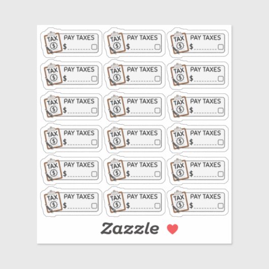 税金支払ラベル請求期限通知プランナー シール (シート)