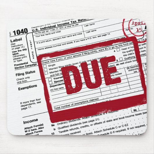 税金日 マウスパッド (正面)