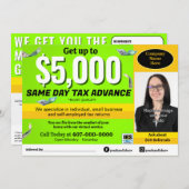 税金準備作成者編集可能Eファイルフライヤー プログラム (正面/裏面)