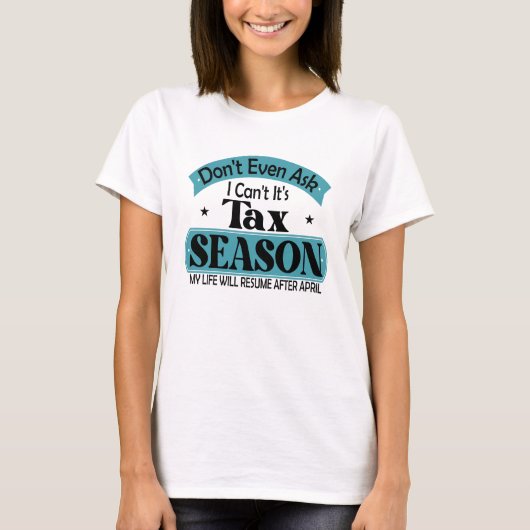 税金頼課税も無理じゃない Tシャツ (正面)