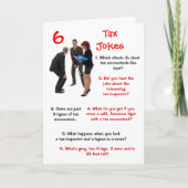 税金 – 6税ジョークおもしろい誕生日 カード (正面)