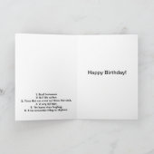 税金 – 6税ジョークおもしろい誕生日 カード (内部)