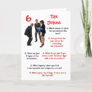 税金 – 6税ジョークおもしろい誕生日 カード