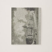 税関、ダブリン1792年(版木、銅版、版画) ジグソーパズル (縦)