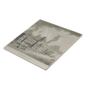 税関、ダブリン1792年(版木、銅版、版画) タイル (側面)