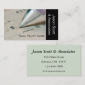 税額作成者および会計士 名刺 (正面/裏面)