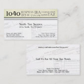 税額作成者会計士名刺 名刺 (正面/裏面)