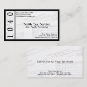 税額作成者会計士名刺 名刺 (正面/裏面)