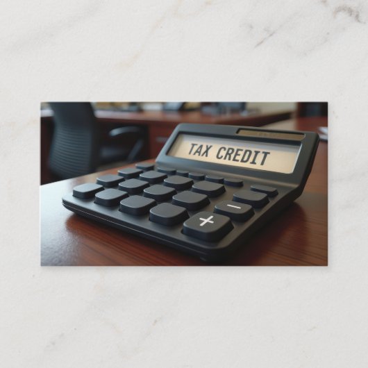 税額控除の計算 名刺 (正面)