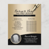 税額準備会社コンサルティングサービスフォト チラシ (正面)