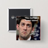 税2を-ボタン下げて下さい 缶バッジ (正面&裏面)