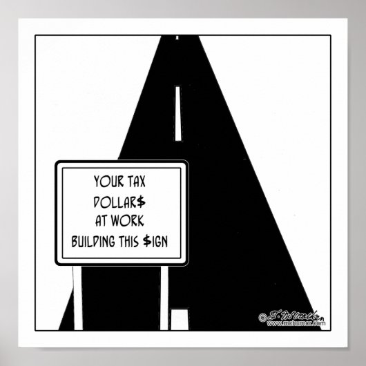 税$この看板を作成 ポスター (正面)