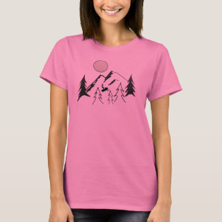 稜線に乗る Tシャツ