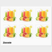 種々の柑橘系ジュース スクエアシール (シート)