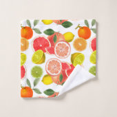 種々の柑橘類 バスタオルセット (ウォッシュタオル)