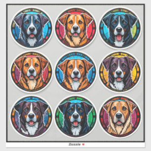種々の犬種 シール