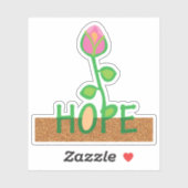 種から生える希望の花 シール (シート)