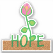 種から生える希望の花 シール (正面)