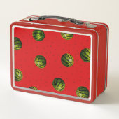 種で赤いスイカ メタルランチボックス (裏面)