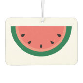 種とピンクの緑のスイカのスライス カーエアーフレッシュナー (裏面)