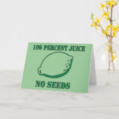 種なしジュース カード (黄色い花)