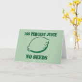 種なしジュース カード (黄色い花)