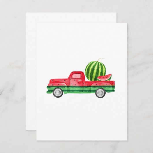 種なしスイカ果実 (正面/裏面)