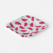 種の上にネオンスイカ模様 ペーパープレート (傾斜あり)