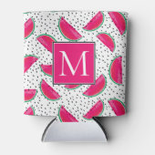 種の上にネオンスイカ模様 缶クーラー (正面)