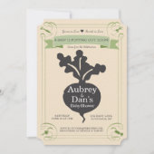 種の包みのベビーシャワーの招待状 招待状 (正面)